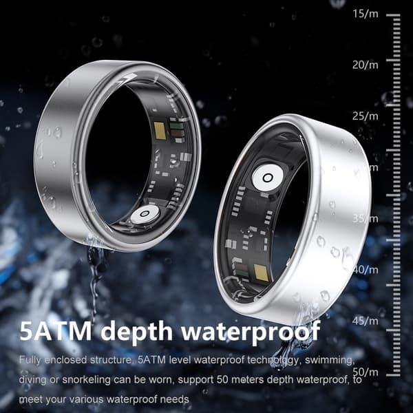 Smart Ring Bluetooth Finger Health Tracker 19.0 mm Inre Diameter