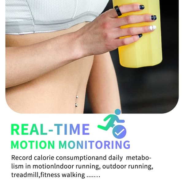 Multifunktion Smart Ring Health Tracker Søvn Hjertefrekvens Blod oxygen overvågning 16#