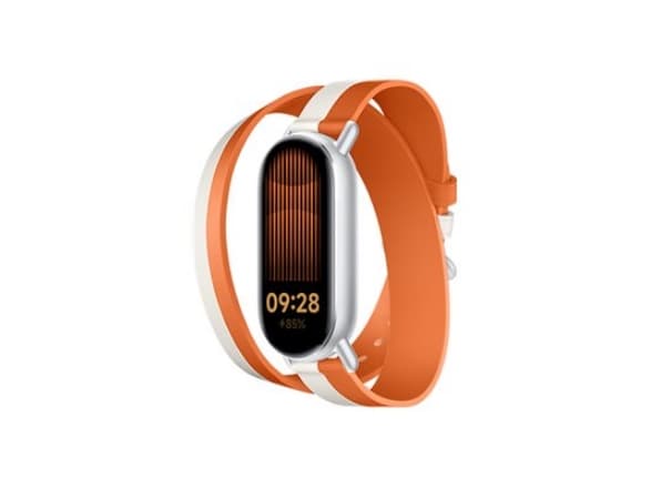 Xiaomi - Klokkestropp for aktivitetssporer - 140 - 180 mm - hvit, oransje - for Xiaomi Smart Band 8, Smart Band 9
