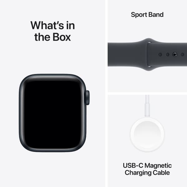 Apple Watch SE (2022) 40mm Midnight Aluminium med Midnight Sportband GPS + Cellular