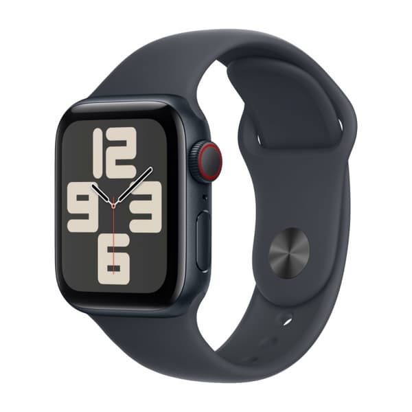Apple Watch SE (2022) 40mm Midnight Aluminium med Midnight Sportband GPS + Cellular