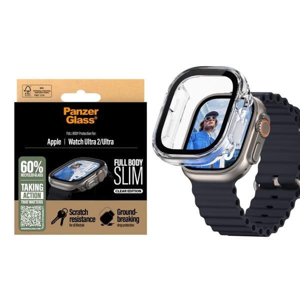 PanzerGlass Skærmbeskytter - Apple Watch Ultra 3 - FullBody - Transparent