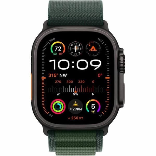 Smartklocka Apple Watch Ultra 2 49 mm Titan Grön Svart