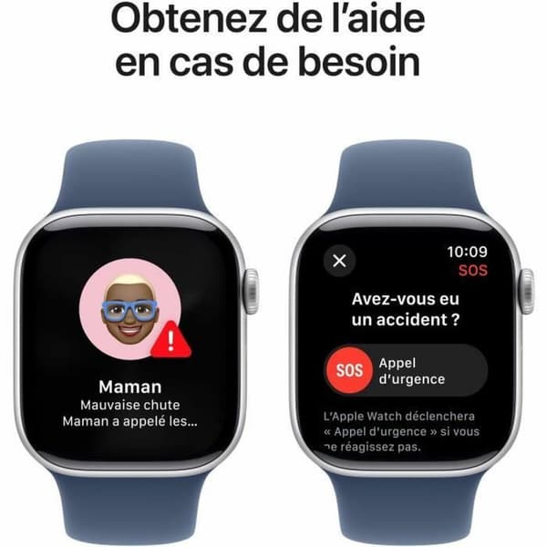 Smartwatch Apple Watch Series 10 Blå Sølvfarvet