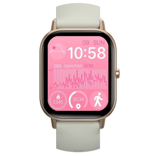 SmartKlocka 2,01" Stor skärm Hälsomonitor Sport Bluetooth Smartwatch - Beige