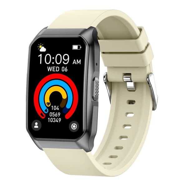 SmartKlocka Samtal Bluetooth Hälsomonitor Fitnesstracker Smartwatch - Gul