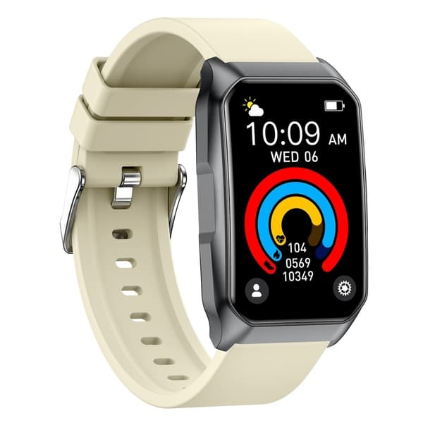 SmartKlocka Samtal Bluetooth Hälsomonitor Fitnesstracker Smartwatch - Gul