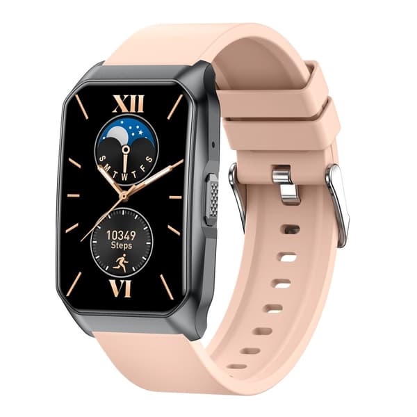 SmartKlocka Samtal Bluetooth Hälsomonitor Fitnesstracker Smartwatch - Rosa