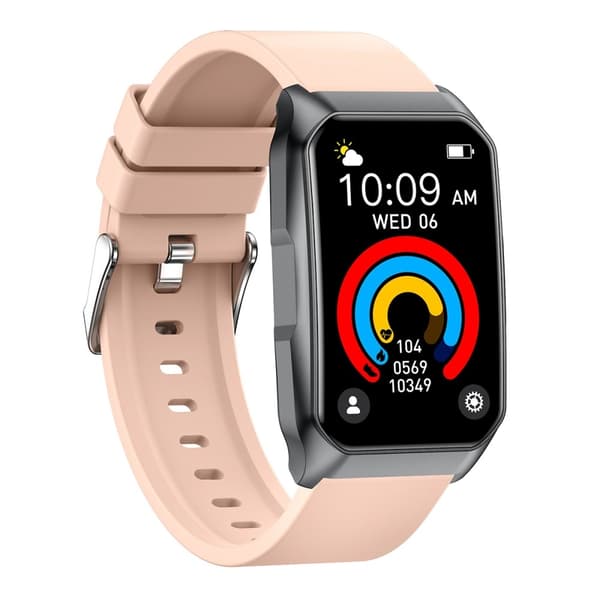 SmartKlocka Samtal Bluetooth Hälsomonitor Fitnesstracker Smartwatch - Rosa
