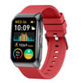 Miniatyrbilde 7 av 10: Smartklokke med Bluetooth-samtale Helsemonitor Fitnesstracker Smartklokke - Rød