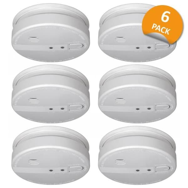 ELRO FS1105P rökdetektor - 230V - Nätanslutning - 5 års nödbatteri - 6 st