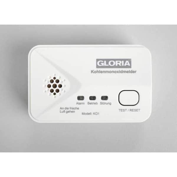 Gloria 002518.4000 kolmonoxiddetektor med batteri(er) Gasdetekterad kolmonoxid