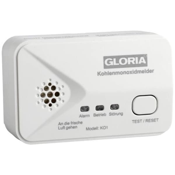 Gloria 002518.4000 kolmonoxiddetektor med batteri(er) Gasdetekterad kolmonoxid