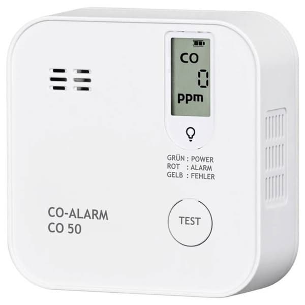 PENTATECH CO50 Kolmonoxiddetektor, 10 års batteritid, med intern batteridriven sensor Gasdetekterad kolmonoxid