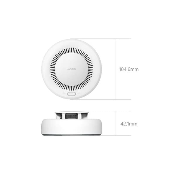 Rökdetektor - Aqara - Ansluten - Larm 85 dB - Fotoelektrisk teknik - Zigbee 3.0