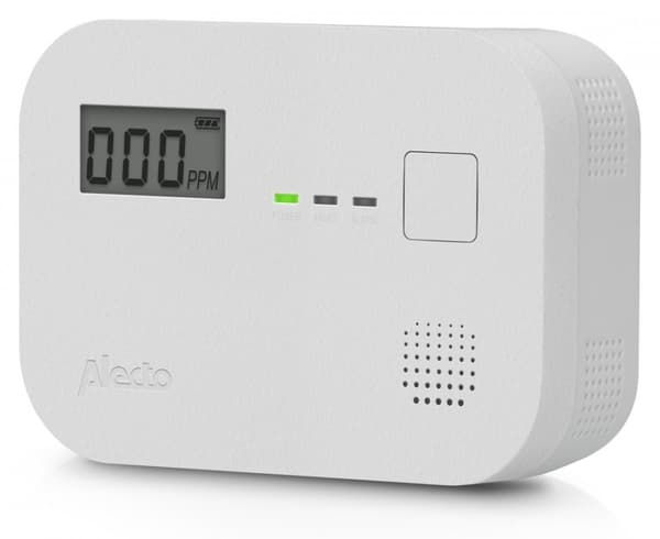 Kuliltedetektor (CO) med display Alecto COA3910