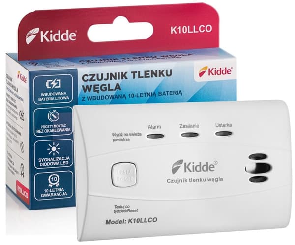 Rök- och kolmonoxiddetektor K10LLCO KIDDE