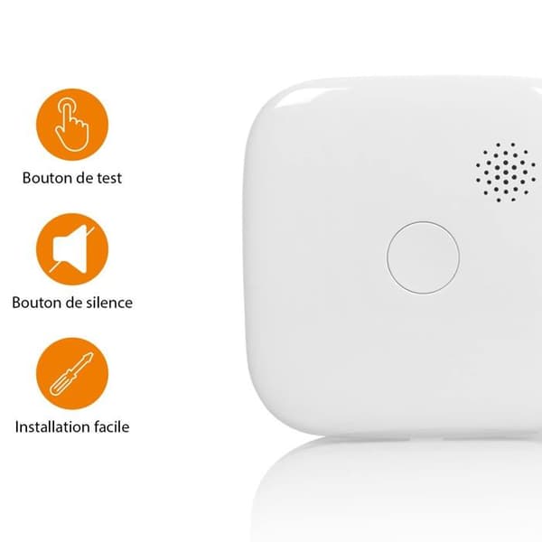 Smartwares rökdetektor - FSM-12601 - Ansluten rökdetektor -85 DB - Uppfyller standard EN-14604