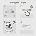Miniatyrbild 3 av 4: Monteringssats - ELRO - FM7000 - Magnetisk montering - 6 delar - Ingen borrning