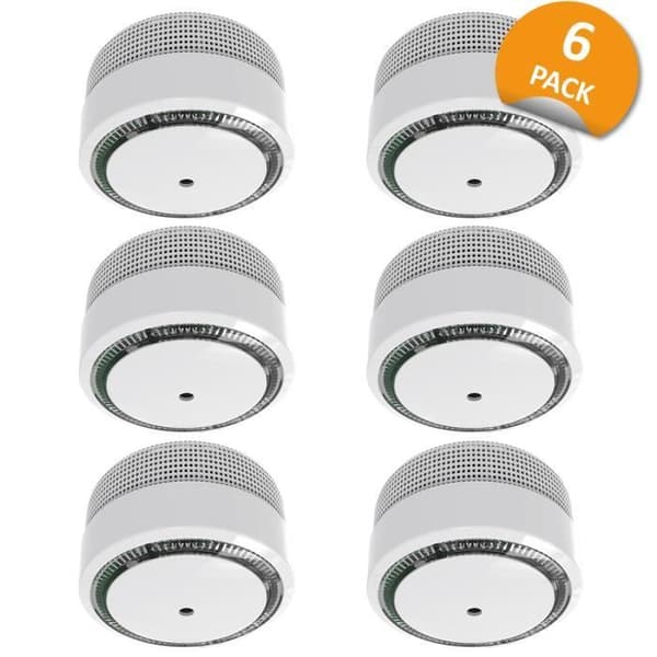 ELRO FS8010 Mini rökdetektor - Kompakt design - 10 års batteri - EN 14604 - 6 delar