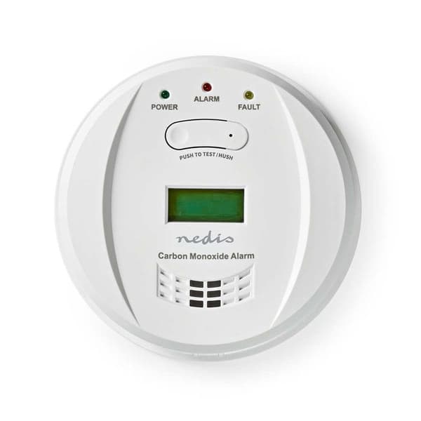 NEDIS Batteridrivet Kolmonoxidlarm 85 dB Vit