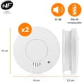 Miniatyrbild 3 av 4: Röksensor - Smartwares - FSM-11517 - Optisk sensor - Alarm 85 dB - Batteri 5 år