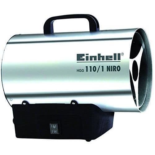 Einhell luftvärmare generator HGG 110/1Niro nominell effekt 10kW, värme mantel av galvaniserat stål.