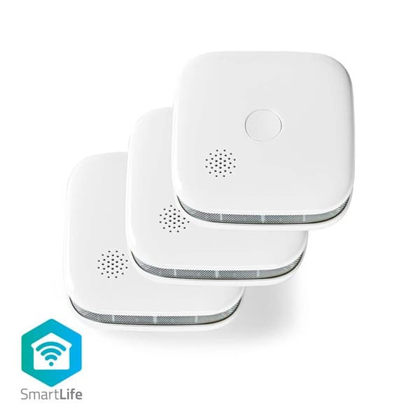 Röksensor - NEDIS - SmartLife - Trådlös - Smartphone-notifiering - Larm 85 dB
