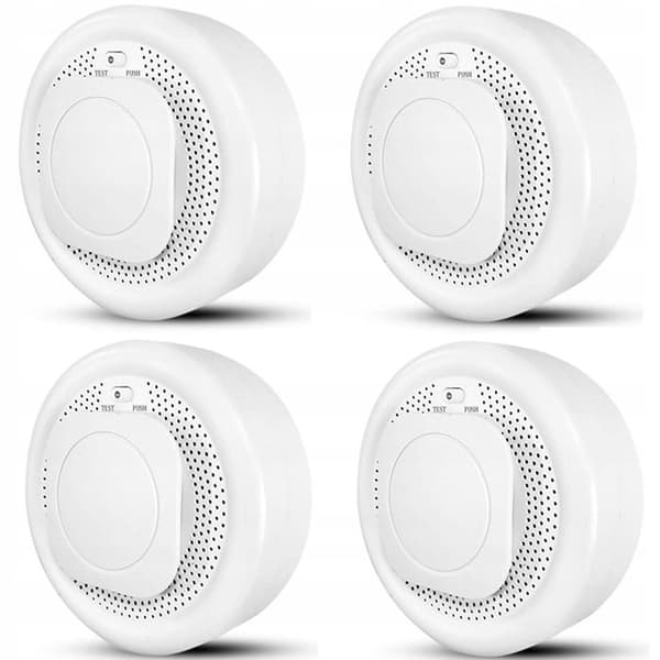 Smart Zigbee rökdetektor - MOES - Brandsäkert material - Smartphone-notifikationer - Ljudlarm