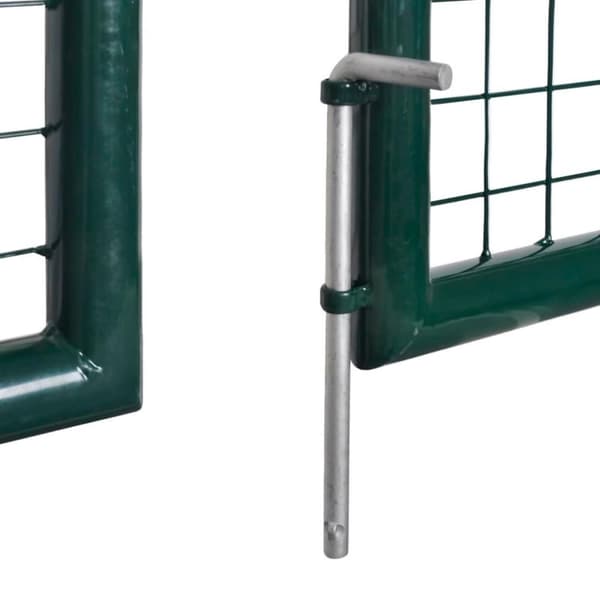 vidaXL havelåge 306 x 175 cm stål grøn