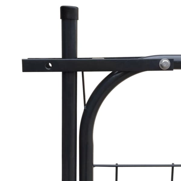 vidaXL Hageport 100x100 cm antrasitt