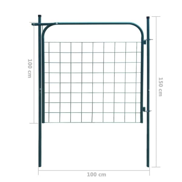 vidaXL Hageport 100x100 cm antrasitt