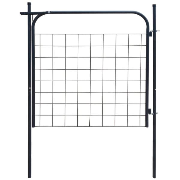 vidaXL Hageport 100x100 cm antrasitt