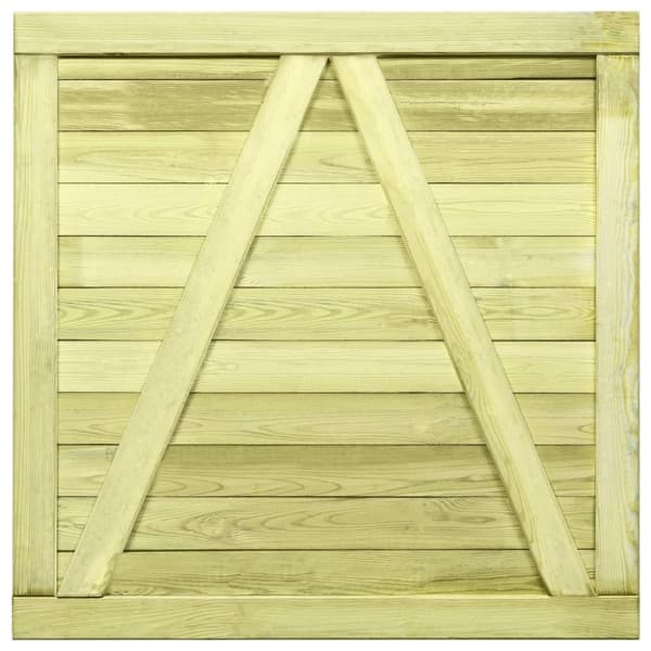 vidaXL Hageport impregnert furu 100x100 cm
