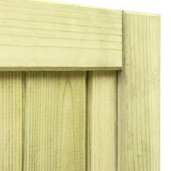 vidaXL Hageport impregnert furu 100x100 cm