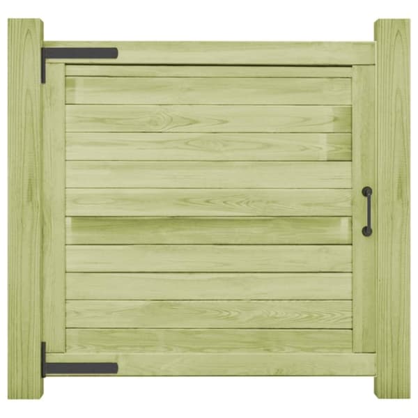vidaXL Hageport impregnert furu 100x100 cm