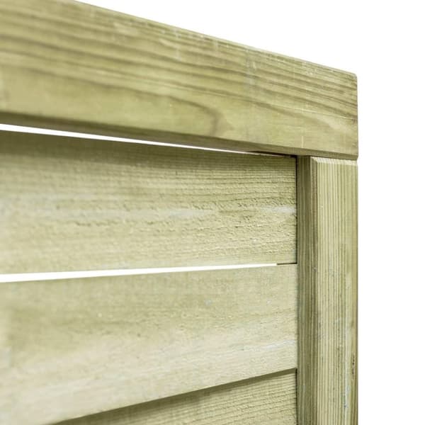 vidaXL Hageport impregnert furu 100x125 cm grønn