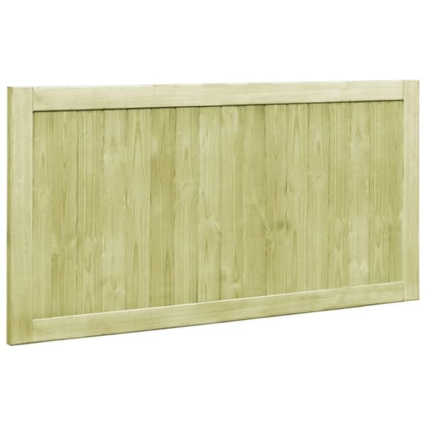 vidaXL Trädgårdsgrindar 2 st impregnerad furu 300x75 cm