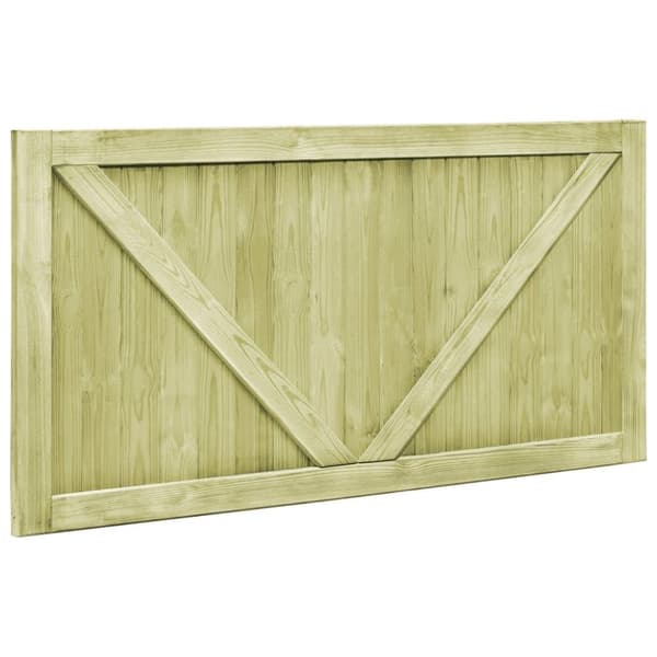 vidaXL Trädgårdsgrindar 2 st impregnerad furu 300x75 cm