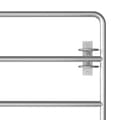 Miniatyrbilde 4 av 7: vidaXL 5 Jordeport stål (150-400)x90 cm sølv