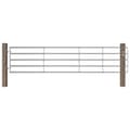 Miniatyrbilde 7 av 7: vidaXL 5 Jordeport stål (150-400)x90 cm sølv