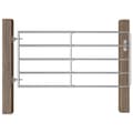 Miniatyrbilde 6 av 7: vidaXL 5 Jordeport stål (95-170)x90 cm sølv