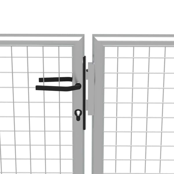 vidaXL Hageport galvanisert stål 415x200 cm sølv