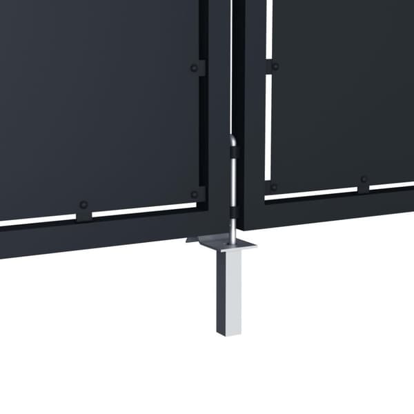 vidaXL havelåge 300 x 100 cm stål antracitgrå