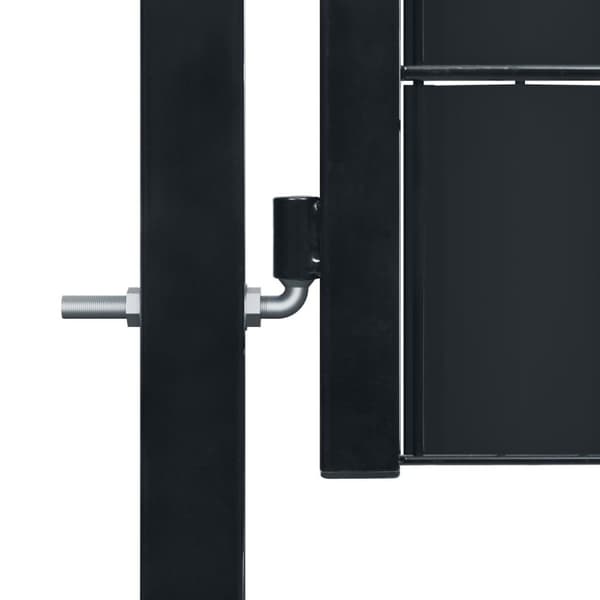 vidaXL Hageport PVC og stål 100x204 cm antrasitt