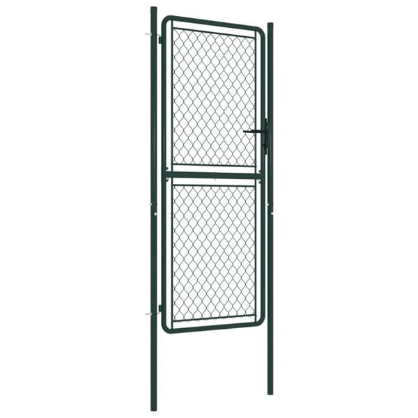 vidaXL Hageport stål 100x175 cm grønn