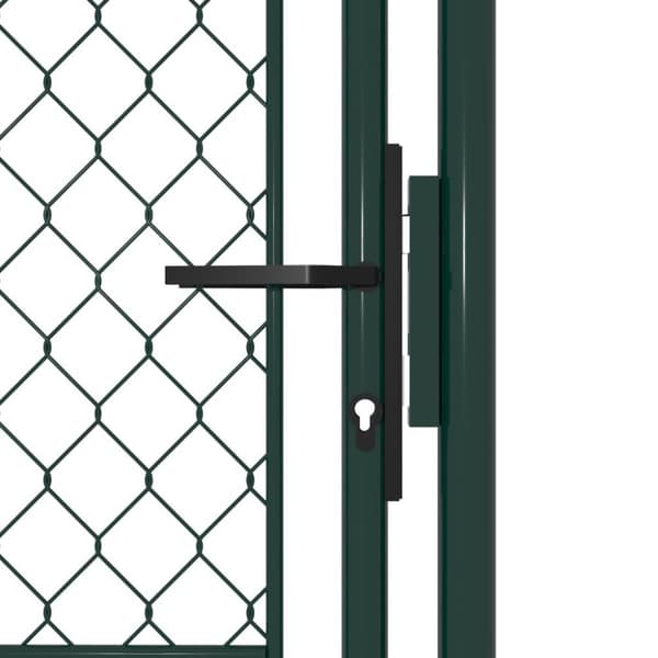vidaXL Hageport stål 100x150 cm grønn