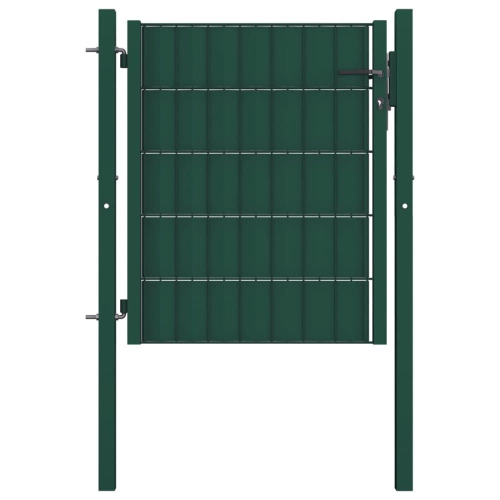 vidaXL Grind PVC och stål 100x81 cm grön