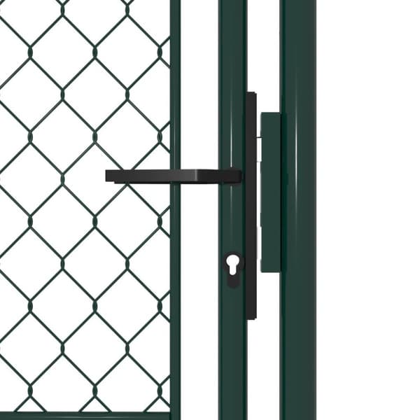 vidaXL Hageport stål 100x125 cm grønn