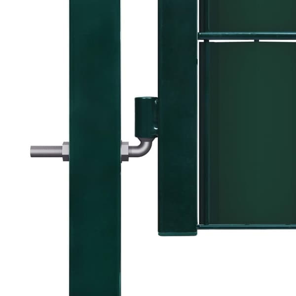 vidaXL Pihaportti PVC ja teräs 100x204 cm vihreä